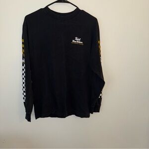 Pabst Blue Ribbon Black Long Sleeve Shirt
